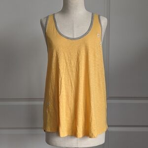 PJ Salvage Tank Lounge Embroider Daisy Racerback Scoop Neck Golden Yellow XL NWT